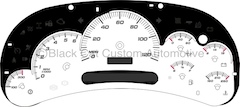 03-05 GM Full Size Truck HD Gauge Face